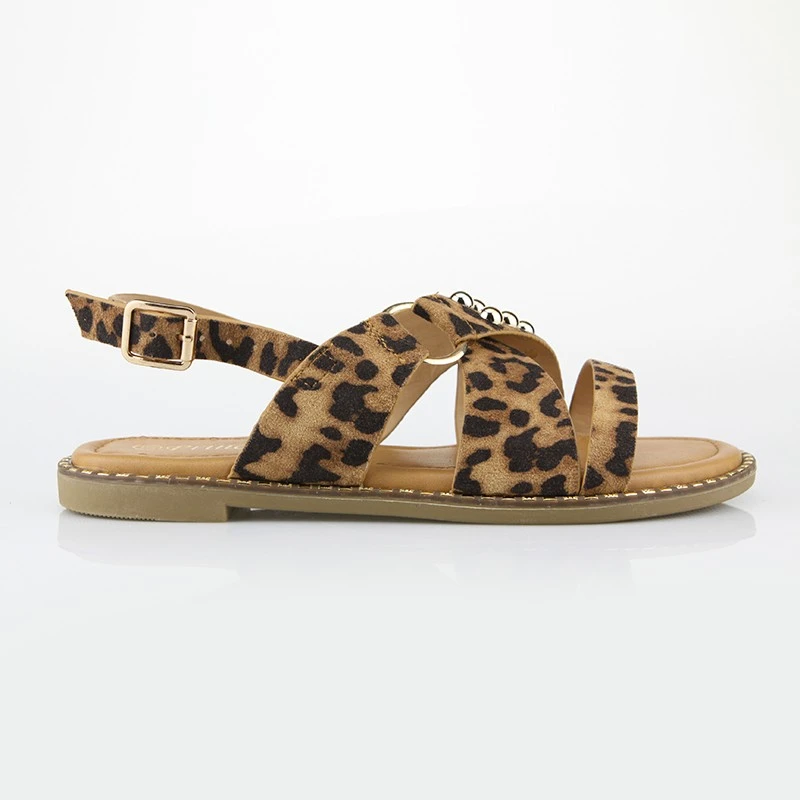Leopard Print Strappy Sandals Leopard Print Strappy Sandals